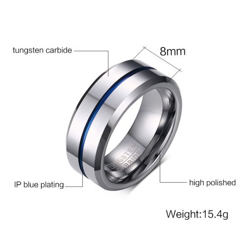 Nhẫn Tungsten Carbide Bạc